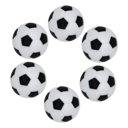HEALSOPTHY 6Stücke Tischfußballbälle Mini Tischfußballbälle für Tischfußballspiele Austauschbare Tischfußballbälle für Mehr Spaß Kompatibel mit Meisten Tischen Hochwertige von HEALSOPTHY