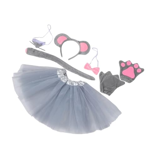 HEALSOPTHY 7 Stück Teiliges Mauskostüm mit Grauem Tüllrock Mausohren Haarreif Nase Handschuhen und Schleife für Halloween Geburtstag Schulfeiern Atmungsaktiv Komfortabel und Detailreich HEALSOPTHY 7 Stück Teiliges Mauskostüm mit Grauem Tüllrock Mausohren Haarreif Nase Handschuhen und Schleife für Halloween Geburtstag Schulfeiern Atmungsaktiv Komfortabel und Detailreich von HEALSOPTHY