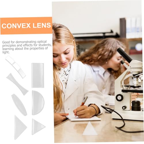 HEALSOPTHY 7 Stück Teiliges Optisches Linsenset für Physikunterricht Klares Glas Konkave und Konvexe Linsen Vielseitige Formen für Experimente Leicht Kompakt für Schüler und Lehrer HEALSOPTHY 7 Stück Teiliges Optisches Linsenset für Physikunterricht Klares Glas Konkave und Konvexe Linsen Vielseitige Formen für Experimente Leicht Kompakt für Schüler und Lehrer von HEALSOPTHY