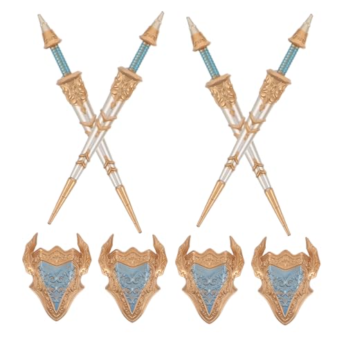 HEALSOPTHY 8 Stück Mini -waffenbausteine Bausteine ​​aktionszahlen Spielfiguren-spielsets Zubehör Für Actionfiguren Kostüm -Cosplay -Spiele Römisches Soldatzubehör Plastik von HEALSOPTHY