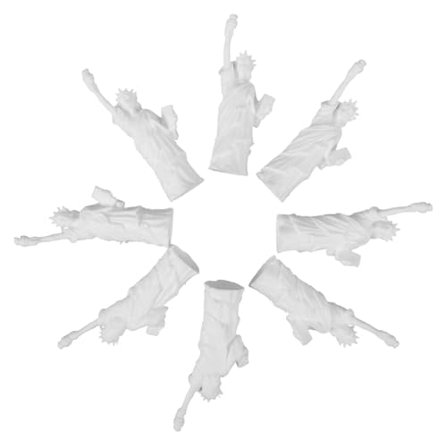 HEALSOPTHY 8 Stück Miniatur Statue der Freiheitsgöttin Detailreiche Resin Skulptur DIY Puppenhaus Dekoration Stadt Souvenir Figuren für Sammler und Modellbau Enthusiasten von HEALSOPTHY