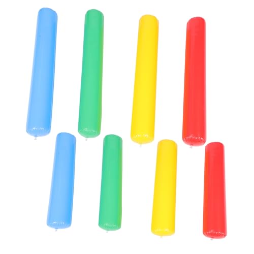 HEALSOPTHY 8 Stück Teiliges Aufblasbare Lärmmacher Sticks aus Dickem PVC Bunte Stäbe Laute Party und Konzert für Kindergarten und Kindergeburtstag von HEALSOPTHY