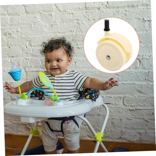 HEALSOPTHY 8 Stück Teiliges Babywagen Vorderräder Geräuschlose Schwenkbare Ersatzrollen für Kinderwagen und Lauflernhilfen Installieren Kompatibel für Kleinkinder und Junge Mädchen von HEALSOPTHY