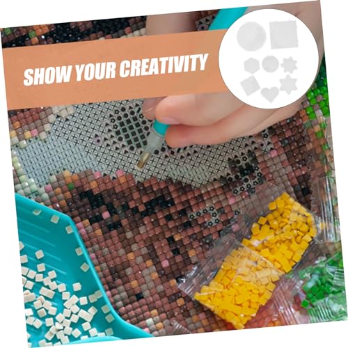 HEALSOPTHY 8 Stück Teiliges Bügelperlen Steckplatten Transparent DIY Schablonen für Bastelprojekte Kreative Stiftplatten für Erwachsene Einfaches Positionieren und Schnelles Arbeiten von HEALSOPTHY