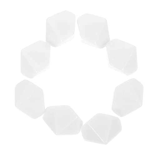 HEALSOPTHY 8 Stück Teiliges DIY Blankowürfel Hochwertige Acrylwürfel für Brettspiele Partyspiele und Pädagogische Zwecke Wasserfest und Leicht zu Reinigen von HEALSOPTHY