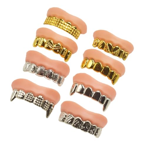 HEALSOPTHY 8 Stück Teiliges Gefälschte Zombiezähne Halloween Fake Teeth aus Glänzendem Material für Kostüm Party Karneval und Rollenspiele Leicht zu Tragen Stilvoll für Erwachsene und HEALSOPTHY 8 Stück Teiliges Gefälschte Zombiezähne Halloween Fake Teeth aus Glänzendem Material für Kostüm Party Karneval und Rollenspiele Leicht zu Tragen Stilvoll für Erwachsene und von HEALSOPTHY