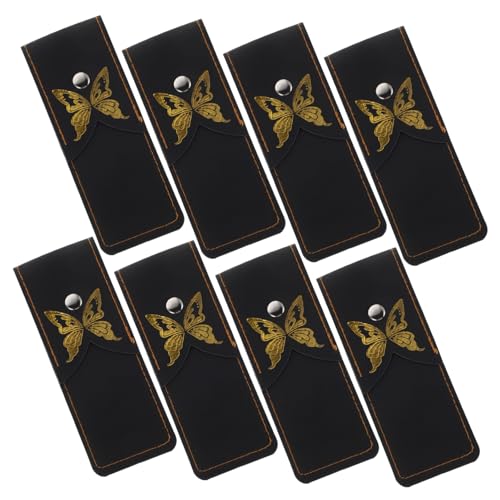 HEALSOPTHY 8 Stück Teiliges Leder Messerscheiden für Wasserdichte Aufbewahrungstasche für Butterfly Kleine Pouch Realistische Anime und Gaming Performance Requisiten Schwarz HEALSOPTHY 8 Stück Teiliges Leder Messerscheiden für Wasserdichte Aufbewahrungstasche für Butterfly Kleine Pouch Realistische Anime und Gaming Performance Requisiten Schwarz von HEALSOPTHY