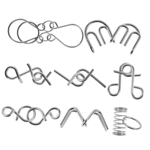 HEALSOPTHY 8 Stück Teiliges Metall Knobelspiel für Senioren Intelligentes Gehirntraining Stressabbauendes Geduldsspiel Handliches Sensorisches Konzentration und Problemlösungskompetenz HEALSOPTHY 8 Stück Teiliges Metall Knobelspiel für Senioren Intelligentes Gehirntraining Stressabbauendes Geduldsspiel Handliches Sensorisches Konzentration und Problemlösungskompetenz von HEALSOPTHY