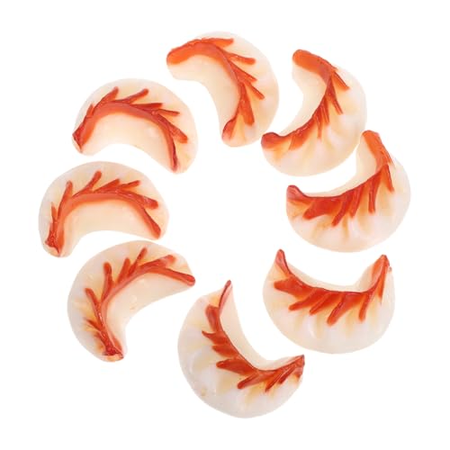 HEALSOPTHY 8 Stück Teiliges PVC Dumplings Modell Realistische Chinesische Frühstücksattrappe Langlebige Miniatur Deko für Küche Supermarkt und Fotografie Einladende Atmosphäre für von HEALSOPTHY
