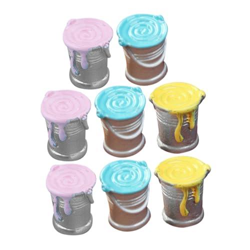 HEALSOPTHY 8 Stück Teiliges Puppenhaus Zubehör Kleine Bunte Miniatur Farbeimer Realistische Modellfarben für DIY Hausdekoration und Bastelbedarf HEALSOPTHY 8 Stück Teiliges Puppenhaus Zubehör Kleine Bunte Miniatur Farbeimer Realistische Modellfarben für DIY Hausdekoration und Bastelbedarf von HEALSOPTHY