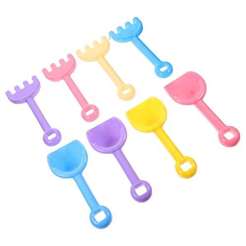 HEALSOPTHY 8 Stück Teiliges Tragbare Sandspielzeug Schaufeln und Rechen Leichtgewichtige Strandspielzeuge für Garten und Sandkasten Spaß Zufällige Farbe Zufällige Farbe von HEALSOPTHY