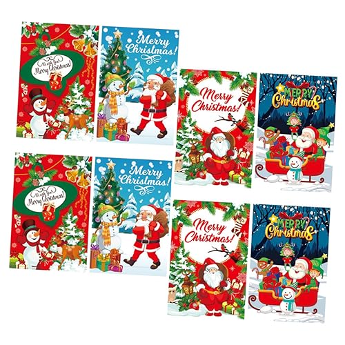 HEALSOPTHY 8 Stück Weihnachtsweinetiketten Teiliges Papier Aufkleber für Flaschen Party Dekoration Rotweinflaschen Kreative Weihnachtsmuster für Festliche Feiern und Geschenkideen HEALSOPTHY 8 Stück Weihnachtsweinetiketten Teiliges Papier Aufkleber für Flaschen Party Dekoration Rotweinflaschen Kreative Weihnachtsmuster für Festliche Feiern und Geschenkideen von HEALSOPTHY
