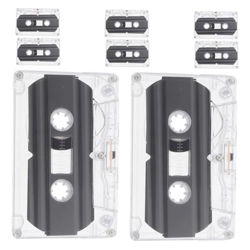 HEALSOPTHY 8 Stück leeres Band Audiokassetten Kassettenmusik Kassettenrekorder Leere Kassette Bandrekorder Musikband Miniband Kassettenklebebahn Kassettenband leer Plastik Transparent HEALSOPTHY 8 Stück leeres Band Audiokassetten Kassettenmusik Kassettenrekorder Leere Kassette Bandrekorder Musikband Miniband Kassettenklebebahn Kassettenband leer Plastik Transparent von HEALSOPTHY