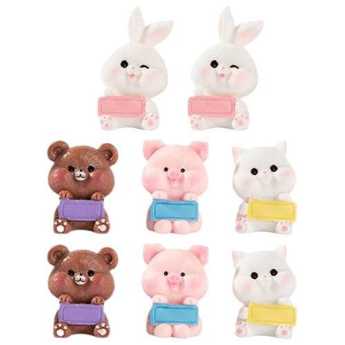 HEALSOPTHY 8 Stücke Tier Skulptur Harz Kaninchen Figuren Tier Figurine Mini Tier Figuren HEALSOPTHY 8 Stücke Tier Skulptur Harz Kaninchen Figuren Tier Figurine Mini Tier Figuren von HEALSOPTHY