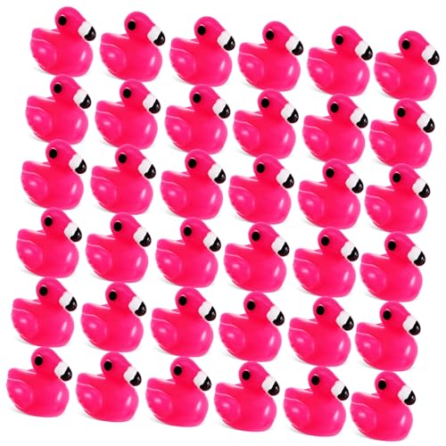 HEALSOPTHY 80 Stück Teiliges Mini Resin Flamingo Figuren Detailreiche Tropische Kunstharz Miniaturen Kompakte Flamingo Dekoration für Puppenhaus Bonsai Garten und Geschenkideen von HEALSOPTHY