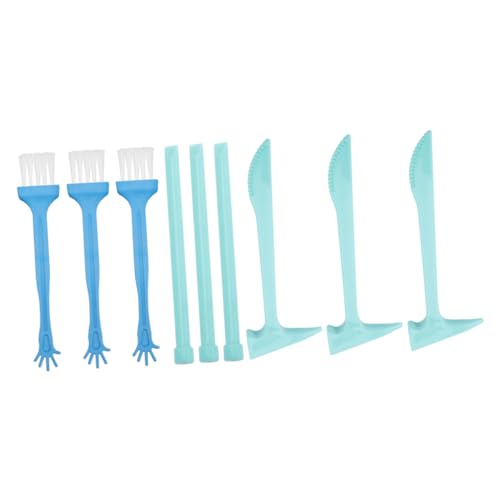 HEALSOPTHY 9 Sätze Grabwerkzeug Spielset Teilig mit Hammer Meißel Pinsel Ergonomisch Leicht Fördert Kreativität Hand Auge Koordination für Archäologische Ausgrabungen und Kindgerechtes Lernen von HEALSOPTHY