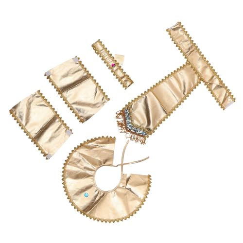 HEALSOPTHY Ägyptisches Cosplay Teilig mit Gürtel Kragen Armbändern und Kopfschmuck Halloween Kostüm Zubehör für Erwachsene Thematische Party und Fotoshootings HEALSOPTHY Ägyptisches Cosplay Teilig mit Gürtel Kragen Armbändern und Kopfschmuck Halloween Kostüm Zubehör für Erwachsene Thematische Party und Fotoshootings von HEALSOPTHY
