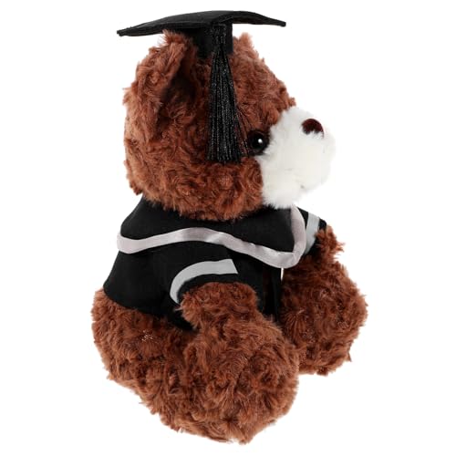 HEALSOPTHY Abschluss Plüschbär mit Doktorhut Süßes Kuscheltier für Graduierungsfeiern für Absolventen Dekorativ und Langlebig für Jede Abschlussfeier von HEALSOPTHY