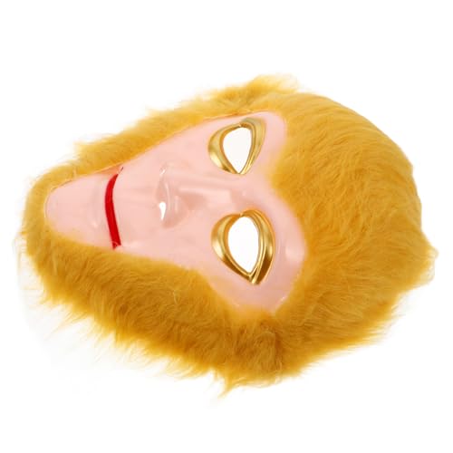 HEALSOPTHY Affenmaske für Erwachsene und Detailreiche Atmungsaktive Tiermaske mit Verstellbaren Riemen für Halloween Karneval Fasching und Cosplay Party von HEALSOPTHY