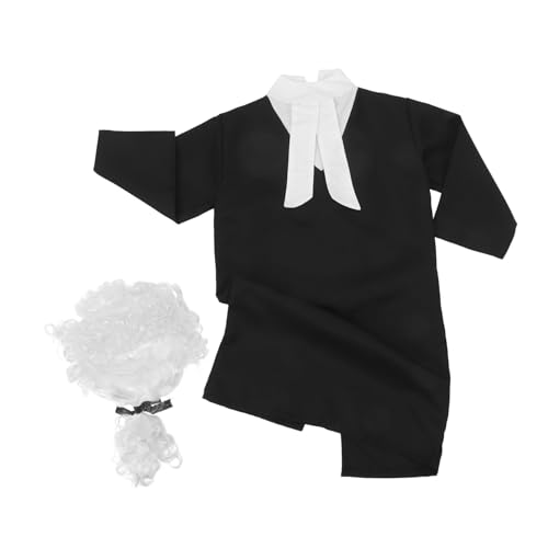 HEALSOPTHY Anwaltsmäntel Für Jungenkleidung Kinderkostüme Richterkostüm Richteroutfit Für Kleinkinder Richterkostümzubehör Richterkopfbedeckung Anwaltskostüm Für Schwarzes HEALSOPTHY Anwaltsmäntel Für Jungenkleidung Kinderkostüme Richterkostüm Richteroutfit Für Kleinkinder Richterkostümzubehör Richterkopfbedeckung Anwaltskostüm Für Schwarzes von HEALSOPTHY