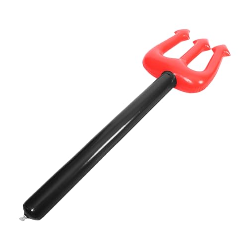 HEALSOPTHY Aufblasbare Teufelsgabel Rot Tragbares Halloween Kostüm Requisit Leichtes PVC Partyspielzeug für Cosplay Geburtstage Bühnenauftritte und Mottopartys von HEALSOPTHY