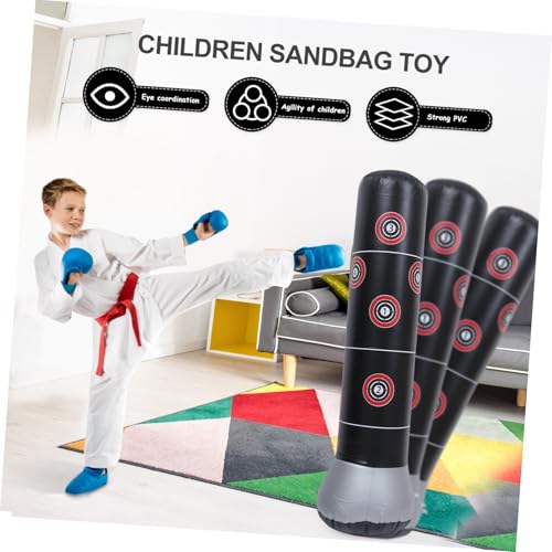 HEALSOPTHY Aufblasbarer Boxsack Schwarz Fitness Sandbag für Gym Workout Zuhause Stressabbau Muskeltraining Koordinationstraining Sicher für Erwachsene HEALSOPTHY Aufblasbarer Boxsack Schwarz Fitness Sandbag für Gym Workout Zuhause Stressabbau Muskeltraining Koordinationstraining Sicher für Erwachsene von HEALSOPTHY