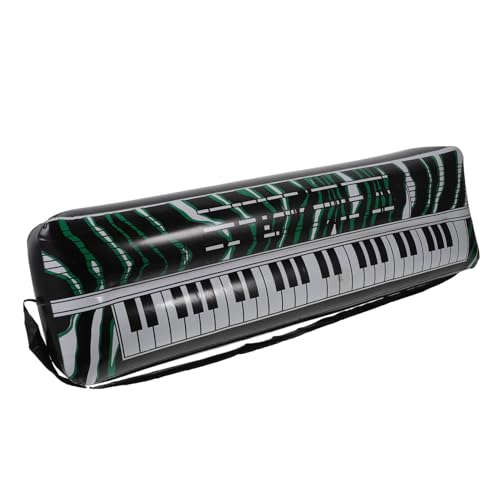 HEALSOPTHY Aufblasbares PVC Keyboard Elektronisches Instrument Party Deko Wiederverwendbares für Musikfans Interaktive Bühnenrequisite von HEALSOPTHY