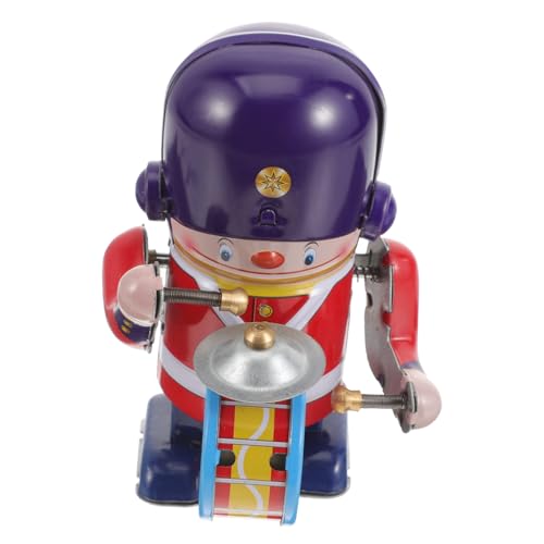 HEALSOPTHY Aufziehspielzeug Trommel Soldier Retro Blechspielzeug für Interaktives für Geburtstagsgeschenke Feiertagsdekoration und Kreative Spielstunden von HEALSOPTHY
