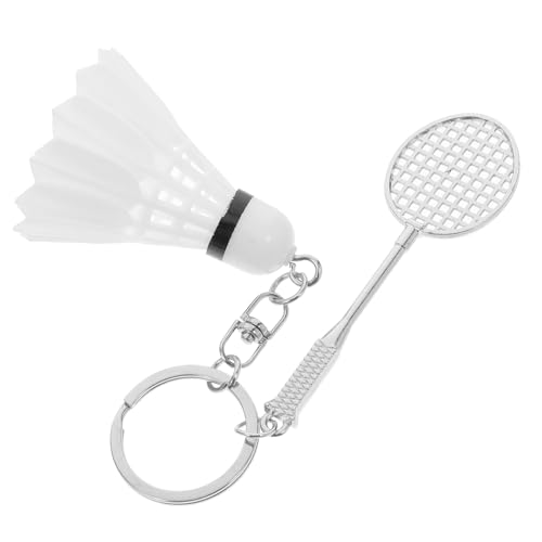 HEALSOPTHY Badminton Schlüsselanhänger Badmintonschläger Schlüsselanhänger Sport Badminton Spieler Anhänger Schlüsselanhänger Badmintonschläger Schlüsselanhänger Badmintonschläger von HEALSOPTHY
