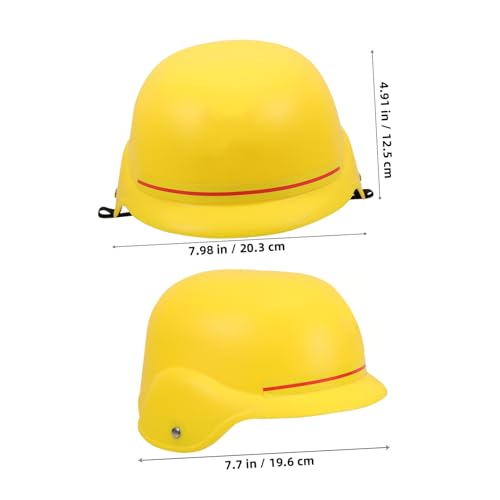 HEALSOPTHY Bauarbeiter Helm Gelb Kunststoff Robust und Sicher für Rollenspiele und Kostümzubehör Pädagogisches Verkleidungshut Party Zubehör für Jungen und Mädchen HEALSOPTHY Bauarbeiter Helm Gelb Kunststoff Robust und Sicher für Rollenspiele und Kostümzubehör Pädagogisches Verkleidungshut Party Zubehör für Jungen und Mädchen von HEALSOPTHY