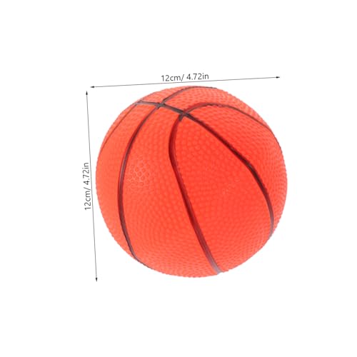 HEALSOPTHY Bouncy Ball Kinderball Strapazierfähig Luftdicht Orange Basketball für Jungen Mädchen Outdoor Indoor von HEALSOPTHY