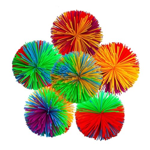 HEALSOPTHY Bunte Silikon Stringy Bälle Weiche Dehnbare Stressbälle für Spielbälle Leicht Vielseitig Einsetzbar für Familie und Freunde von HEALSOPTHY