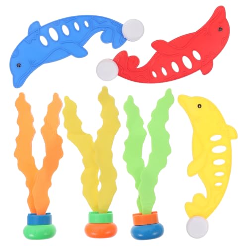 HEALSOPTHY Buntes Teiliges Tauchspielzeug Set für Schwimmspaß Pool Wasserspielzeug mit Algen und Delfinen Wetterbeständig Sicher für Sommer Poolpartys und Schwimmtraining HEALSOPTHY Buntes Teiliges Tauchspielzeug Set für Schwimmspaß Pool Wasserspielzeug mit Algen und Delfinen Wetterbeständig Sicher für Sommer Poolpartys und Schwimmtraining von HEALSOPTHY
