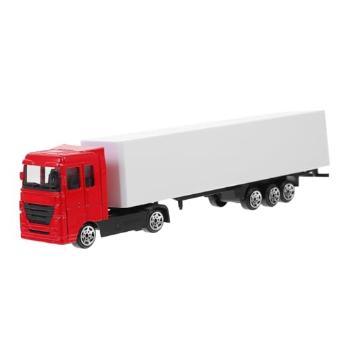 HEALSOPTHY Container LKW aus Legierung mit Trägheitsantrieb Robustes BAU LKW Modell für Kreative Sandbox Szenen und Rollenspiele von HEALSOPTHY