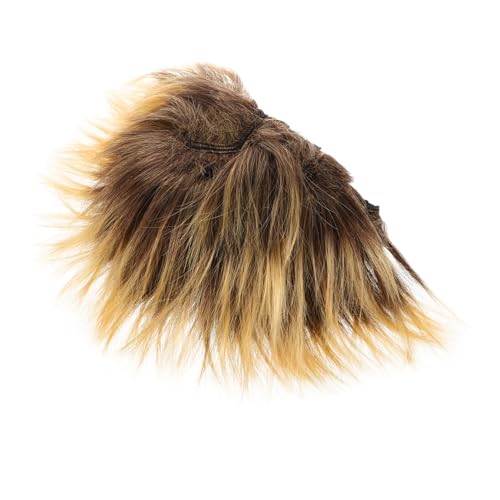 HEALSOPTHY Cosplay Perücke Stacheliger Kopfschmuck Braune Fake Haare Party Kostüm Accessoire Für Erwachsene Fasching Festival von HEALSOPTHY