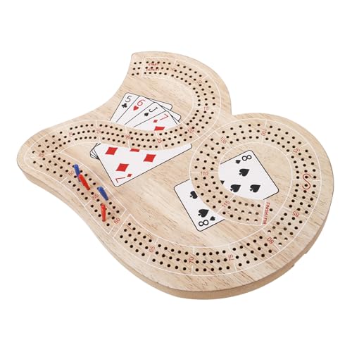 HEALSOPTHY Cribbage Brettspiel Set mit Innovativem Zahlenförmigem Wertungsbrett Langlebig Kompakt und Tragbar Spieler Doppelspiel für Präzises Punktezählen und Unterhaltsame Kartenspiele von HEALSOPTHY