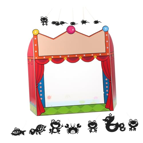 HEALSOPTHY DIY Schattenpuppen Theater mit Puppen für Kreatives Puppentheater Pädagogisches Bastelspielzeug Handfertigkeit und Geschichtenerzählen für Familien von HEALSOPTHY