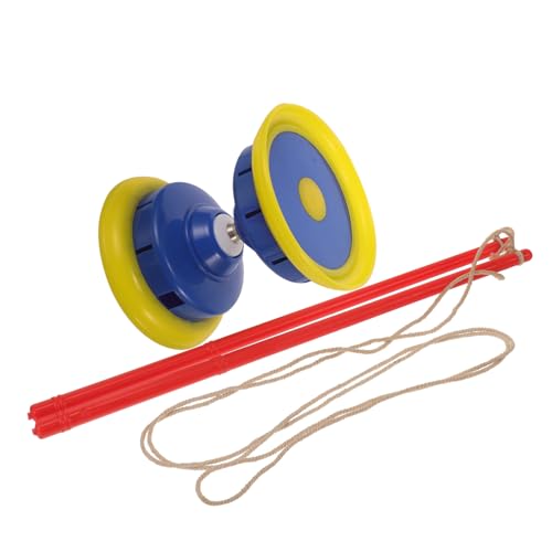 HEALSOPTHY Diabolo mit Dreifachem Tragbares Chinesisches Jonglier für Fitness und Geschicklichkeit Robust und Stoßfest Geeignet für Senioren Zufällige Farbe Zufällige Farbe von HEALSOPTHY