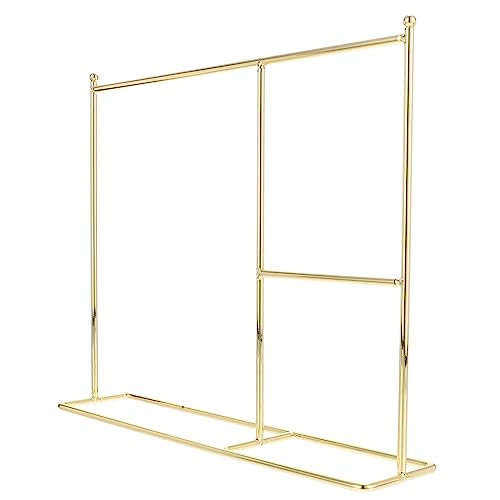 HEALSOPTHY Doll Garment Rack für Puppenhaus Eleganter Kleiderständer aus Goldene Ausführung Ergänzung für Puppenmöbel und Zubehör für Kreative Spielwelten und Dekoration HEALSOPTHY Doll Garment Rack für Puppenhaus Eleganter Kleiderständer aus Goldene Ausführung Ergänzung für Puppenmöbel und Zubehör für Kreative Spielwelten und Dekoration von HEALSOPTHY