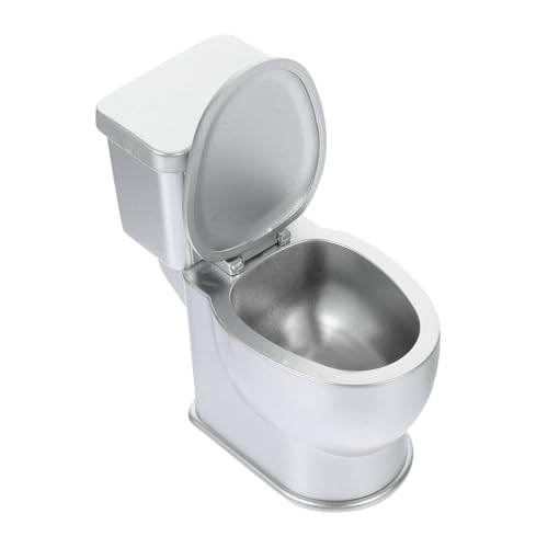 HEALSOPTHY Doll House Mini Toilet mit Spülgeräusch Dekorative Badezimmeraccessoires für Puppenhäuser Realistisches Design aus Langlebigem für Stimmungsvolle Spielwelten von HEALSOPTHY