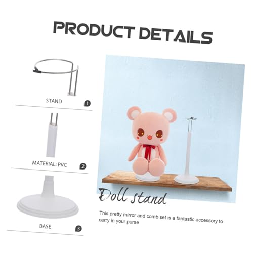 HEALSOPTHY Doll Stand Weiß Stabiler Puppenhalter Mit Flachem Sockel Für Actionfiguren Und Sammler Praktischer Puppenständer Für Tisch Display Und Aufbewahrung Zuhause HEALSOPTHY Doll Stand Weiß Stabiler Puppenhalter Mit Flachem Sockel Für Actionfiguren Und Sammler Praktischer Puppenständer Für Tisch Display Und Aufbewahrung Zuhause von HEALSOPTHY