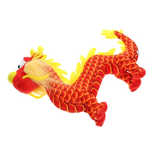 HEALSOPTHY Drachen Plüschtier Drachen-plüschtier Plüschtierfigur Ausgestopftes Tierspielzeug Kleiner Drachenplüsch Simulierte Drachenfigur Plüschdrache Cartoon-Drachen-plüsch Rot Pp Baumwolle von HEALSOPTHY