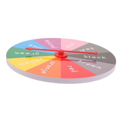 HEALSOPTHY Drehbares Party Preisrad Leichtes DIY für Pädagogisches Lernspiel Rotes Segment Spielrad für Partys und Bildung von HEALSOPTHY