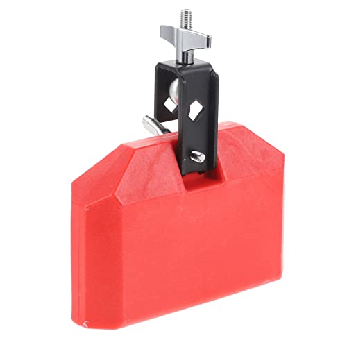 HEALSOPTHY Drum Kit Cowbell Rot PVC Schlagzeug Zubehör Verschleißfest Robust Für Schüler Lehrer Profi Percussion Instrument von HEALSOPTHY