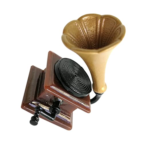 HEALSOPTHY Dummy-Plattenspieler für kinderspielzeug Children Toys Doll House Decoration Simulated Phonograph Mini-Phonographenmodell Mini-Hausphonograph Harz Light Brown HEALSOPTHY Dummy-Plattenspieler für kinderspielzeug Children Toys Doll House Decoration Simulated Phonograph Mini-Phonographenmodell Mini-Hausphonograph Harz Light Brown von HEALSOPTHY