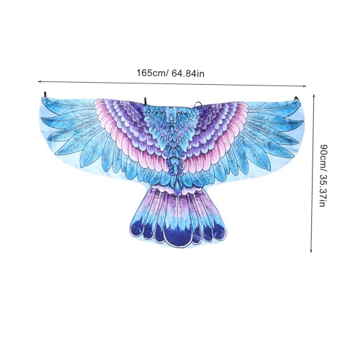 HEALSOPTHY Eagle Wing Cape für Erwachsene Mehrfarbiges Weiches Cosplay Flügel Kostüm Komfortabel und Leicht für Halloween Party Bühnenauftritt Karneval und Vogel Kostüm Verkleidung von HEALSOPTHY