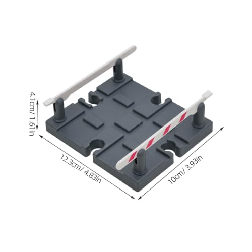 HEALSOPTHY Eisenbahn Gleiszubehör Railing Barrier Modell Glatte Oberfläche Dekoratives Bahn Accessoire für Realistische Zugstrecken Szenen Sicheres für Bahnliebhaber von HEALSOPTHY