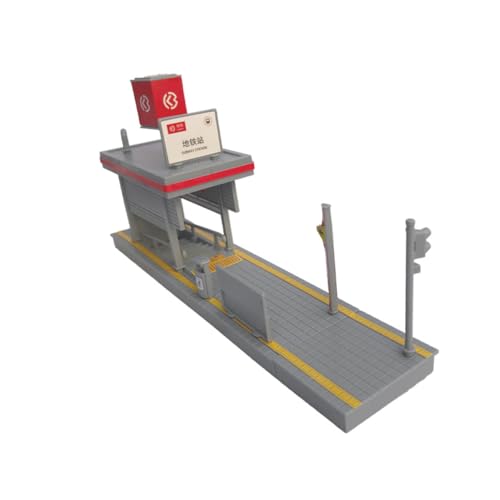 HEALSOPTHY U-Bahn-Station Modell Dekoratives Zubehör Gefälschte Ausfahrt Gleis Plattform Spielzeug Jungen Und Mädchen Spielset von HEALSOPTHY