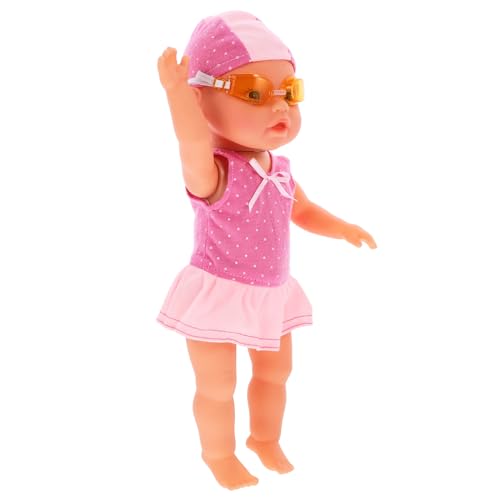 HEALSOPTHY Elektrische Schwimmpuppe für wasserdichte Babypuppe für Pool und Badewanne Interaktive Schwimmpuppe mit Reibungslosen Gelenken für Jungen und Jahren von HEALSOPTHY