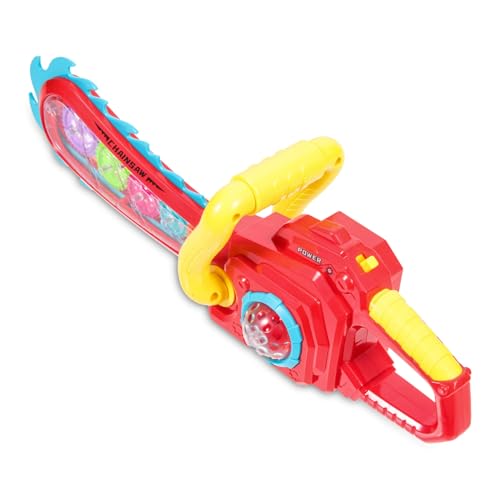 HEALSOPTHY Elektrisches Sägespielzeug Party kinderparty Glühende Spielzeugkette hühner elektrisches elektrische glühende kettensäge Elektronisches Bauteil von HEALSOPTHY